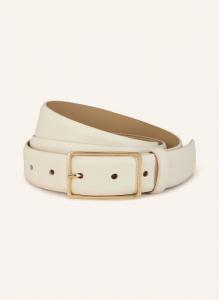 Кожаный ремень георгин Abro, бежевый