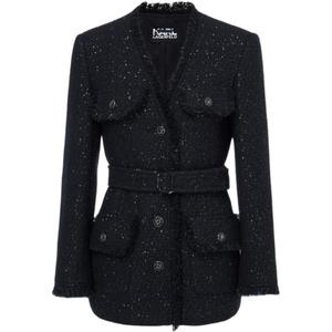 KARL LAGERFELD French Luxury Premium Feel Party FW25 Пальто женское KARL LAGERFELD / Karl Lagerfeld Jeans, черный