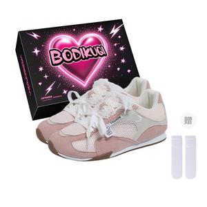 Дышащие низкие повседневные туфли для женщин Boldi Kuki, Pink (Exclusive Box+Socks)