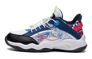 Детские баскетбольные кроссовки GS Low-top Standard White / New French Blue / Black Lining Young