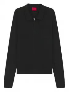 Рубашка-куртка с воротником поло Hugo, черный