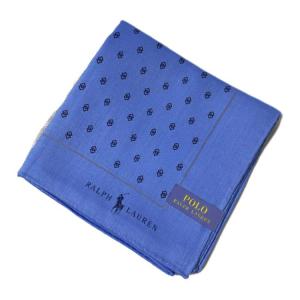 Polo Ralph Lauren Хлопковый шелковый шарф унисекс синий, Blue