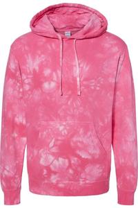 Independent Trading Co. Толстовка с капюшоном средней плотности с узором «тай-дай», цвет tie dye pink