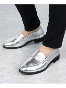 Лоферы с монеткой 5475 Liberty Doll, цвет Silver