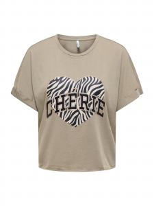 ONLY Футболка 'ONLLUCY' в цвете хаки