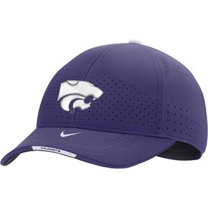 Мужская регулируемая кепка Nike Purple Kansas State Wildcats 2023 Sideline Legacy91 Performance
