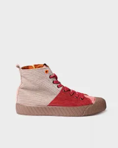 Женские кожаные кеды на шнуровке Toni Pons, красный