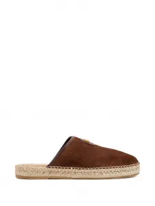 Лоферы-мюли с логотипом VALENTINO GARAVANI, коричневый