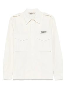 Полевая рубашка ASPESI из парусины, белый