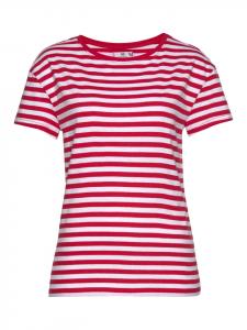 Футболка в белую и красную полоску AJC