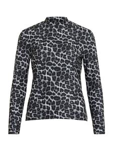 Лонгслив VILA VILEOA, Grey/Anthracite/Light grey