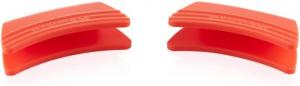 Набор из 2 силиконовых защитных накладок на ручки Le Creuset, универсальные, термостойкие до 250°C, красного цвета