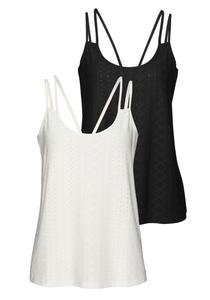 Топ Vivance, черный/белый