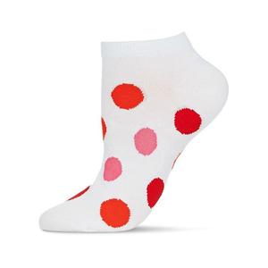 Носки женские низкие Polka dance из хлопка soft-fit Memoi, Chili Pepper