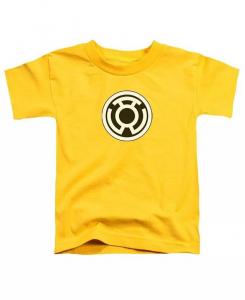 Футболка с коротким рукавом и логотипом Sinestro Corps для мальчиков Green Lantern, желтый