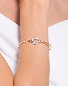 Браслет Hyperbola с символом бесконечности и сердцем из смешанного металла Swarovski