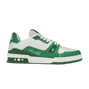 Кроссовки Louis Vuitton Trainer Low, зеленый