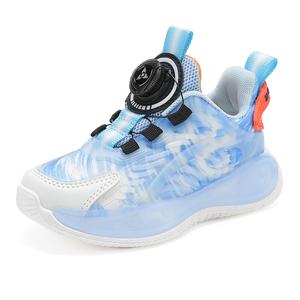 Дышащие амортизирующие повседневные детские кроссовки Kids' BOBDOG, серый/синий/белый