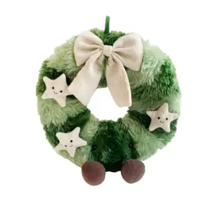 Рождественская серия плюшевая кукла Nordic Spruce Wreath высотой 28 см в сидячем положении JELLYCAT