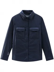 Утепленная куртка-рубашка WOOLRICH, синий