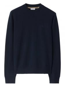 Burberry свитер с круглым вырезом, синий