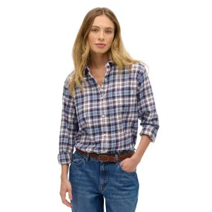 Рубашка с длинными рукавами Superdry Check Flannel Boyfriend, синий