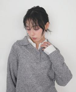 Поло из комбинированной сетки Lian, цвет Gray