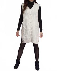 Кейптаунское платье-свитер в цвете айвори POL, слоновая кость
