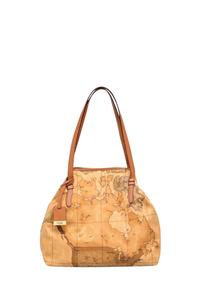 Женская сумка-шоппер geo classic среднего размера, натуральный цвет Alviero Martini