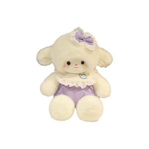 Плюшевая кукла бегущий ягненок Milk Puff Cute Forest, высота 35 см Click, фиолетовый