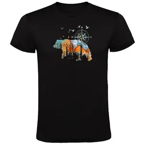 Футболка с коротким рукавом Kruskis Compass Bear, черный
