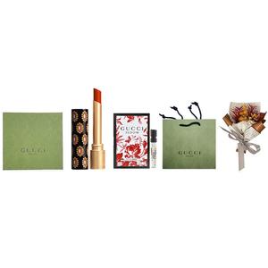 Набор матовой помады из трех штук с сухоцветами Pouring Color, легко растушевывается, стойкий макияж GUCCI