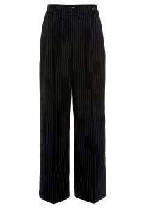 Свободные брюки со складками спереди LASCANA, черный