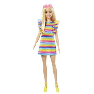 Платье в полоску и подтяжки для куклы Barbie Fashionistas, HJR96