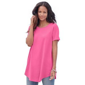 Женская туника больших размеров Roaman Ultimate с перекрещенной спиной Roaman's, цвет Vintage Rose