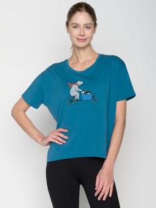 Футболка Bike Cargo Family насыщенного синего цвета GreenBomb