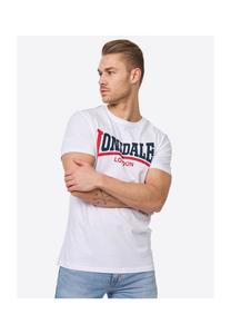 Мужская футболка обычного кроя TWO TONE LONSDALE, белый