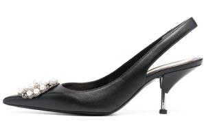 Туфли на высоком каблуке женские черные Alexander Mcqueen