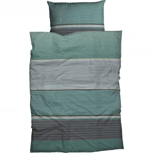 Постельное белье CASATEX «Орса», классический дизайн, зеленый/серебристый