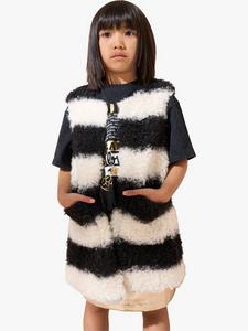 Детский полосатый жилет Angel & Rocket, Black/White