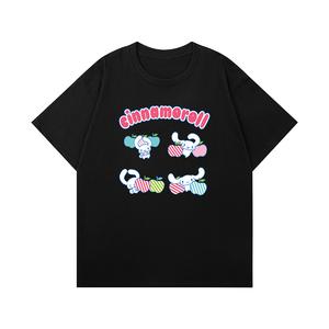 Футболка Unisex CINNAMOROLL Yugui Dog Sanrio, черный