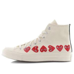 Кроссовки x comme des garcons play chuck 70 hi top 'multi heart' Converse, белый