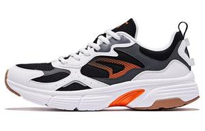 Кроссовки мужские низкие черные/белые/оранжевые Qiaodan