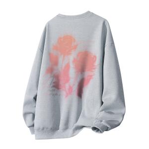 Свитшот Unisex Crew Neck Moderate Heavyweight HUANQIU, светло-серый