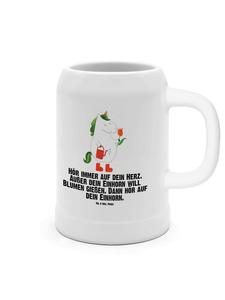 Пивная кружка Садовник-единорог с надписью на белом фоне Mr. & Mrs. Panda