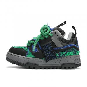 Кроссовки для скейтборда унисекс средней высоты сине-зеленый X·Lun