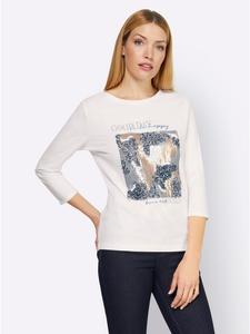 Рубашка с рукавами 3/4 цвета экрю Heine