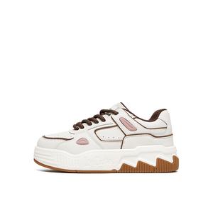 Lee Cooper Износостойкие противоскользящие скейтерские кроссовки низкие унисекс бежево-коричневые женские, цвет Beige Brown Women's