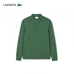 Рубашка-поло мужская Lacoste с длинными рукавами, зеленый