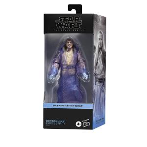 Hasbro STAR WARS - Куай-Гон Джинн (Призрак Силы) - Рис. Черная серия 15см Inna marka